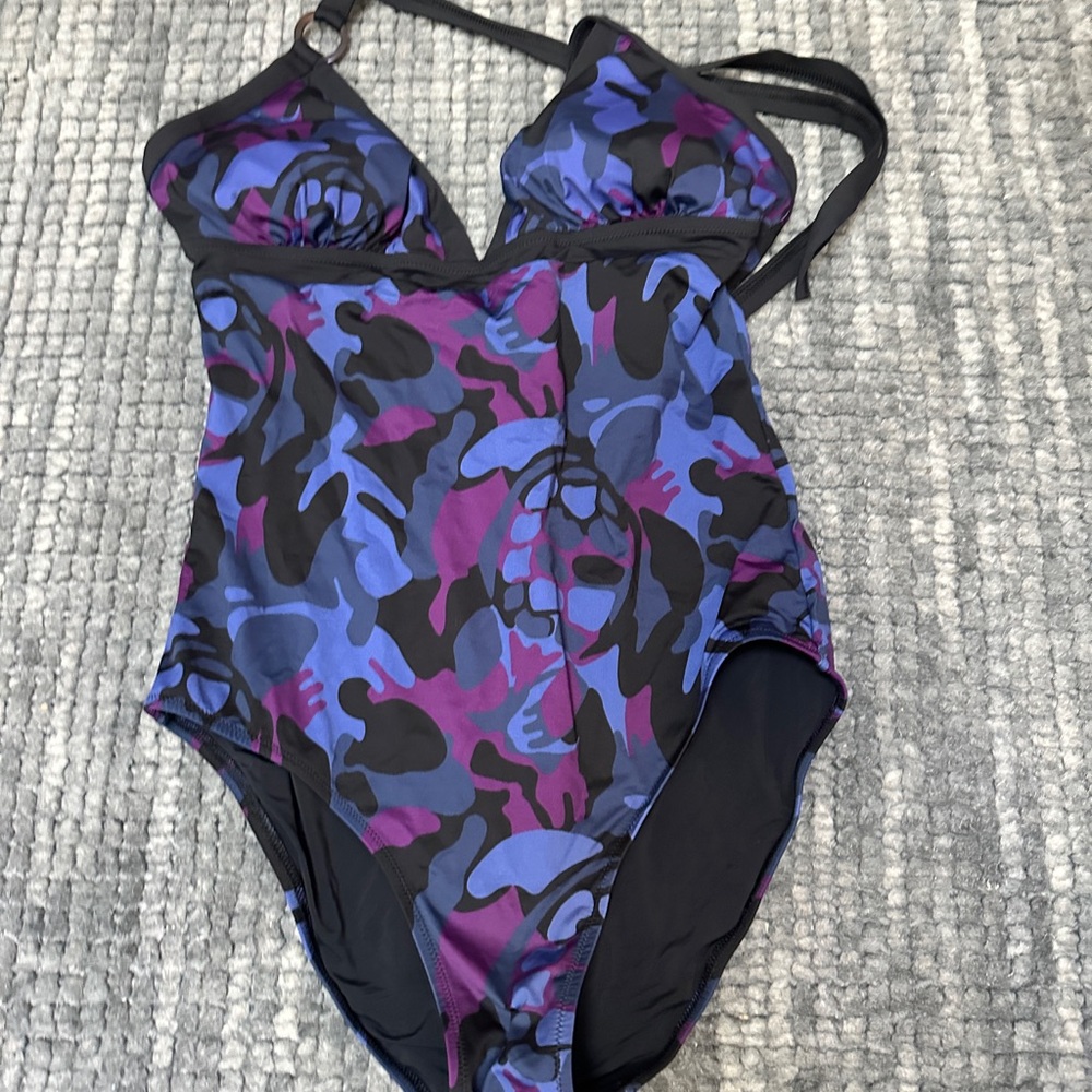 Vilebrequin Purple and Blue One Piece Swimsuit